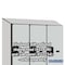 Salsbury Industries 2 Tier 'S' Designer Locker, 54"Wx76"Hx18"D, 6 Door, Gray 18-27368GRY - alternate 3